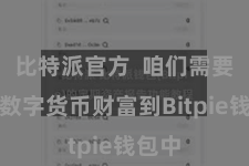 比特派官方 咱们需要添加数字货币财富到Bitpie钱包中