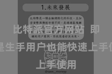 比特派官方网站  即使是生手用户也能快速上手使用